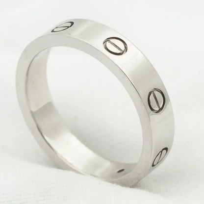 [Polaidi Jewelry]LOVE RING 4MM 1 DIAMOND SILVER