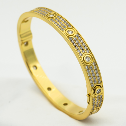 [：Polaidi Jewelry]LOVE BRACELET 6.1MM DIAMOND-PAVED 10 BIG DIAMONDS