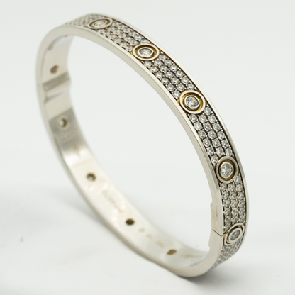 [Polaidi Jewelry]LOVE BRACELET 6.1MM DIAMOND-PAVED 10 BIG DIAMONDS