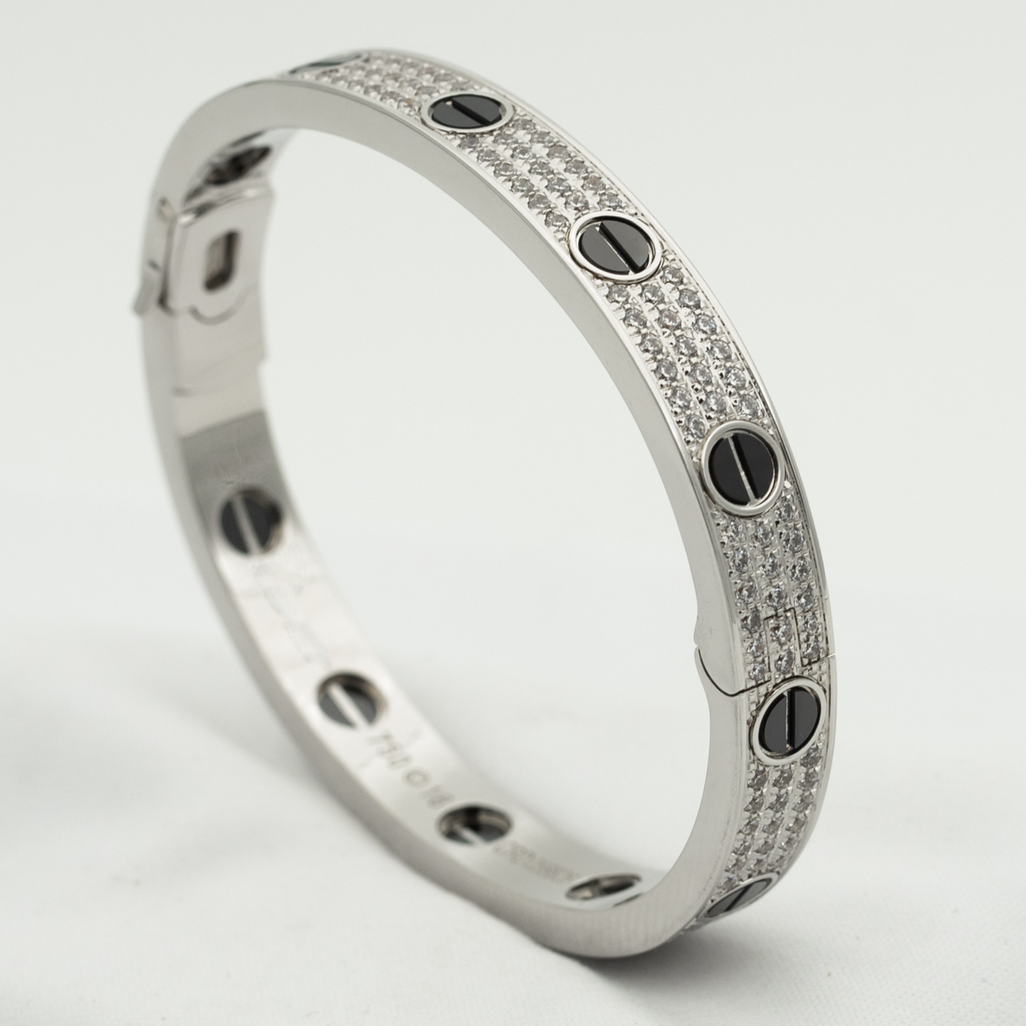 [：Polaidi Jewelry]LOVE BRACELET 6.1MM DIAMOND-PAVED CERAMIC
