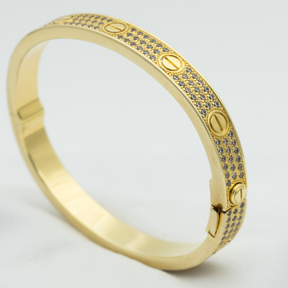 [Polaidi Jewelry]LOVE BRACELET 6.1MM DIAMOND-PAVED