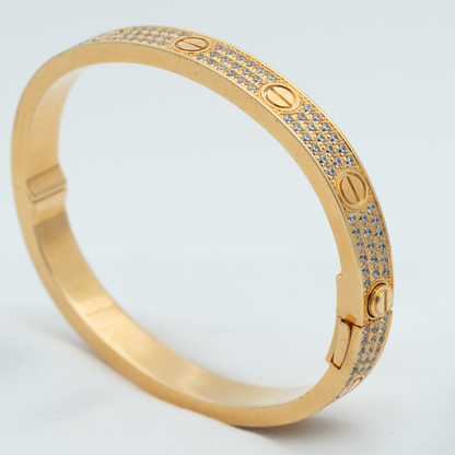 [：Polaidi Jewelry]LOVE BRACELET 6.1MM DIAMOND-PAVED