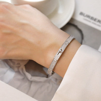 [Polaidi Jewelry]KELLY BRACELET DIAMOND PAVED