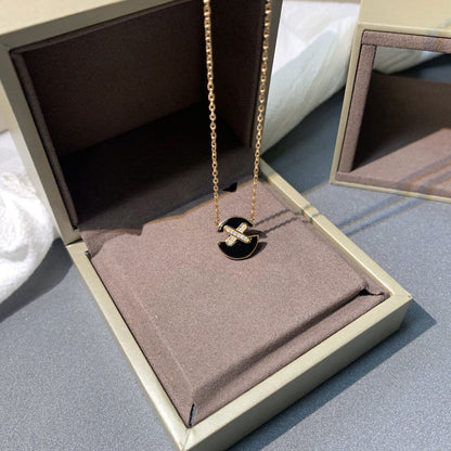 [Polaidi Jewelry]JEUX DE PINK GOLD DIAMOND NECKLACE