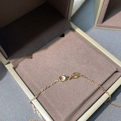 [：Polaidi Jewelry]JEUX DE PINK GOLD DIAMOND NECKLACE