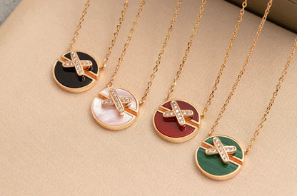 [Polaidi Jewelry]JEUX DE ROSE GOLD DIAMOND NECKLACE