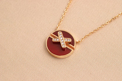 [：Polaidi Jewelry]JEUX DE ROSE GOLD DIAMOND NECKLACE