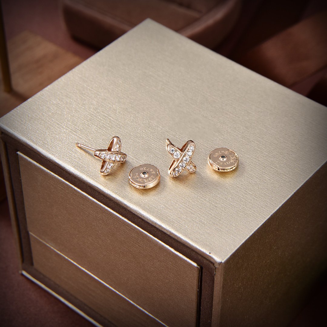 [：Polaidi Jewelry]JEUX DE GOLD DIAMOND EARRINGS
