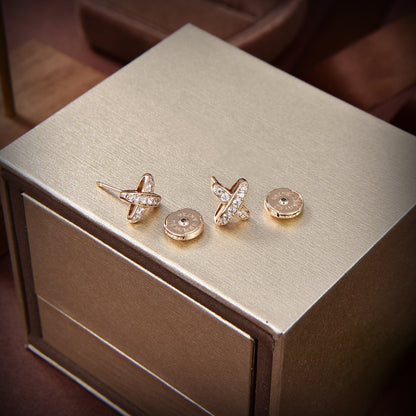 [Polaidi Jewelry]JEUX DE GOLD DIAMOND EARRINGS