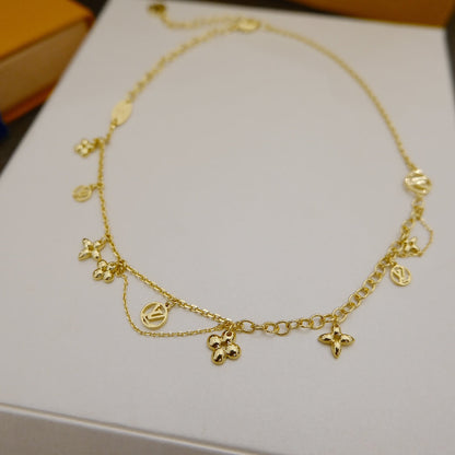 [Polaidi Jewelry]BLOOMING SUPPLE NECKLACE BRASS