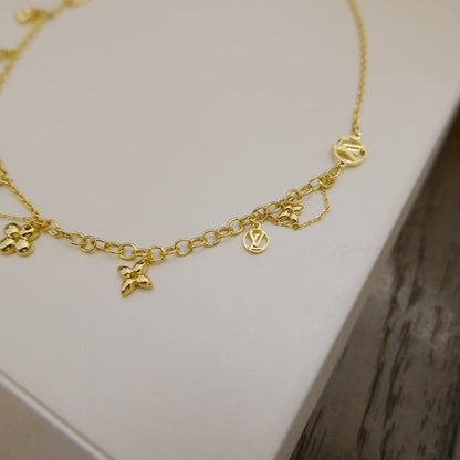 [Polaidi Jewelry]BLOOMING SUPPLE NECKLACE BRASS