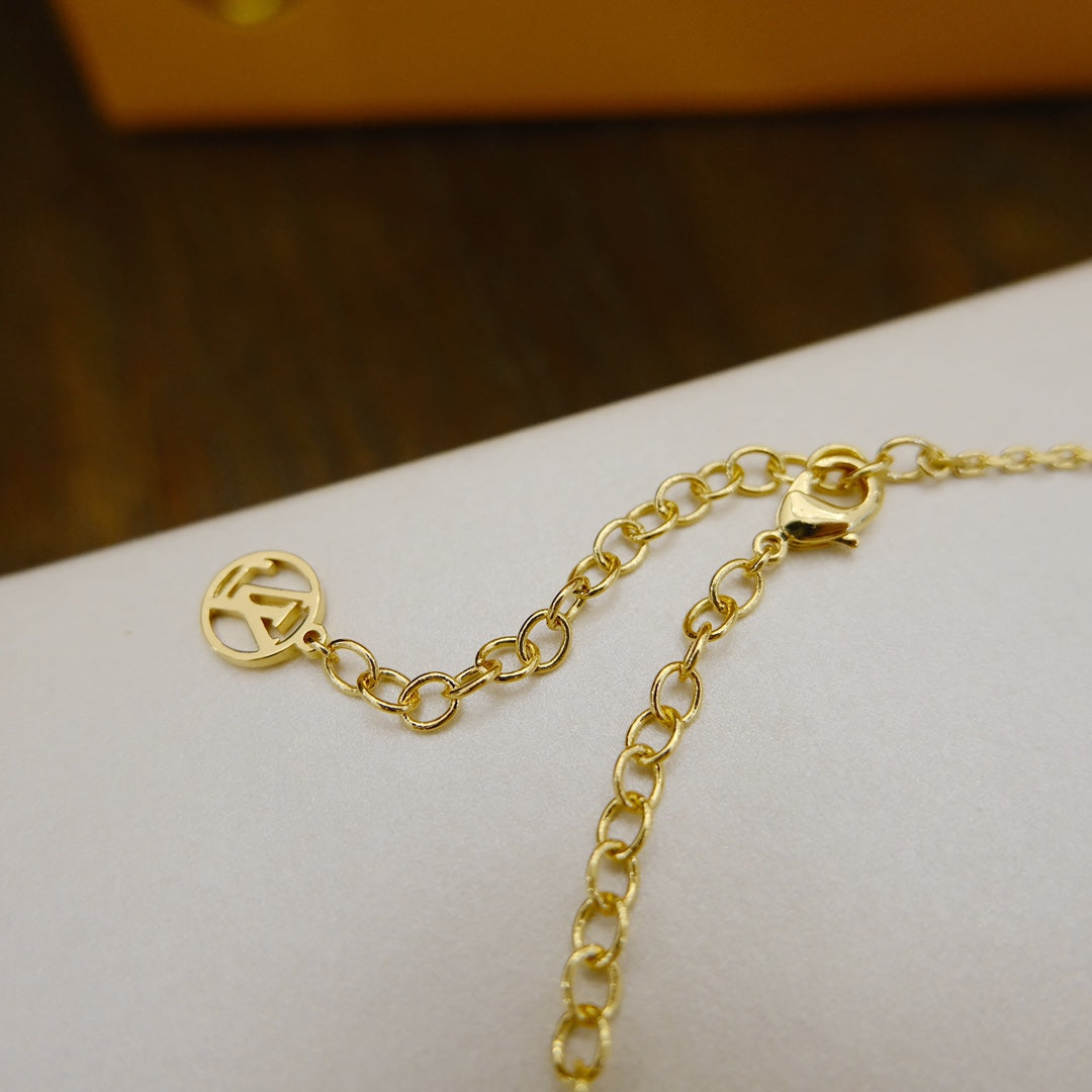 [：Polaidi Jewelry]BLOOMING SUPPLE NECKLACE BRASS