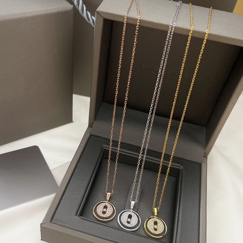 [Polaidi Jewelry]LUCKY MOVER PM HALSKETTE PAVÉ