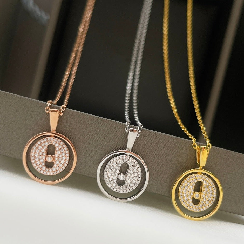 [Polaidi Jewelry]LUCKY MOVER PM HALSKETTE PAVÉ