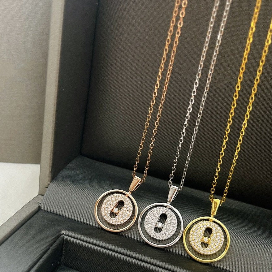 [Polaidi Jewelry]LUCKY MOVER PM HALSKETTE PAVÉ