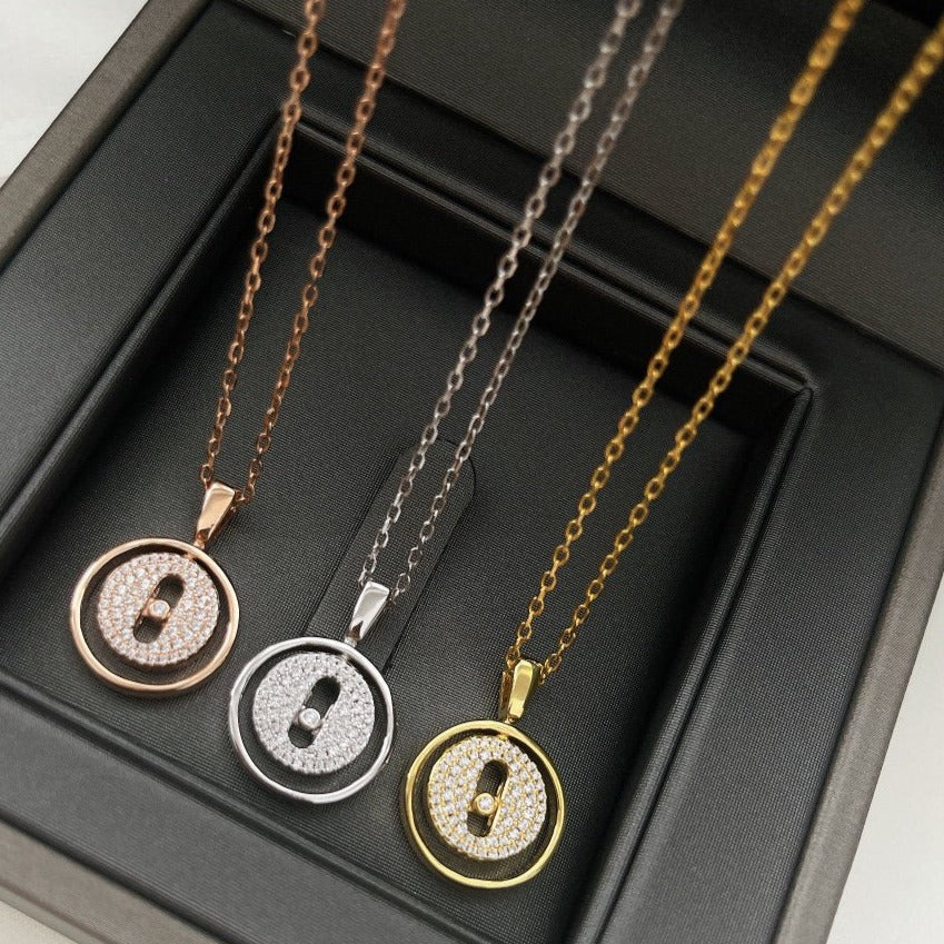 [Polaidi Jewelry]LUCKY MOVER PM HALSKETTE PAVÉ