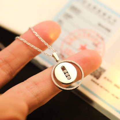[Polaidi Schmuck]LUCKY MOVE MM HALSKEТTE AUS SILBER MIT DIAMANTEN