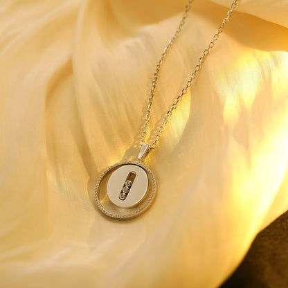 [Polaidi Schmuck]LUCKY MOVE MM HALSKEТTE AUS SILBER MIT DIAMANTEN