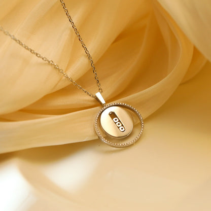 [Polaidi Schmuck]LUCKY MOVE MM HALSKEТTE AUS SILBER MIT DIAMANTEN