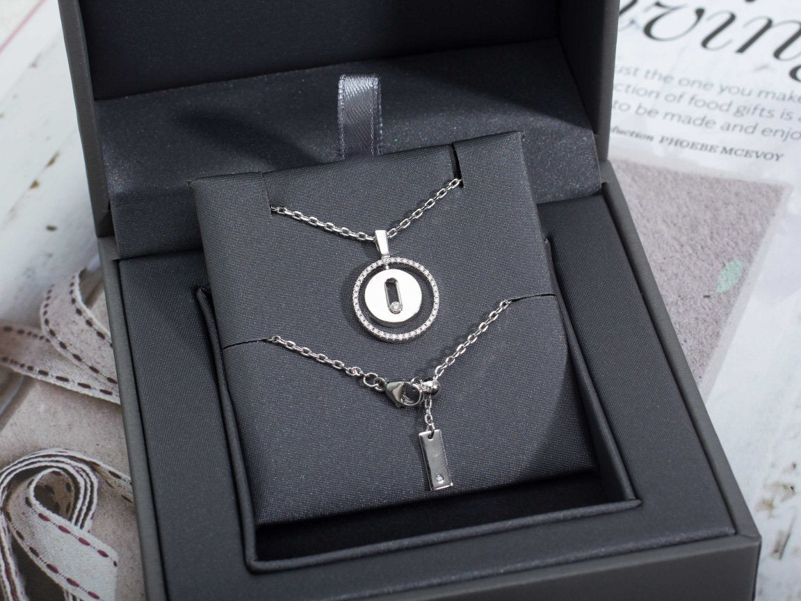 [Polaidi Jewelry]LUCKY MOVE PM HALSKETTE SILBER DIAMANT