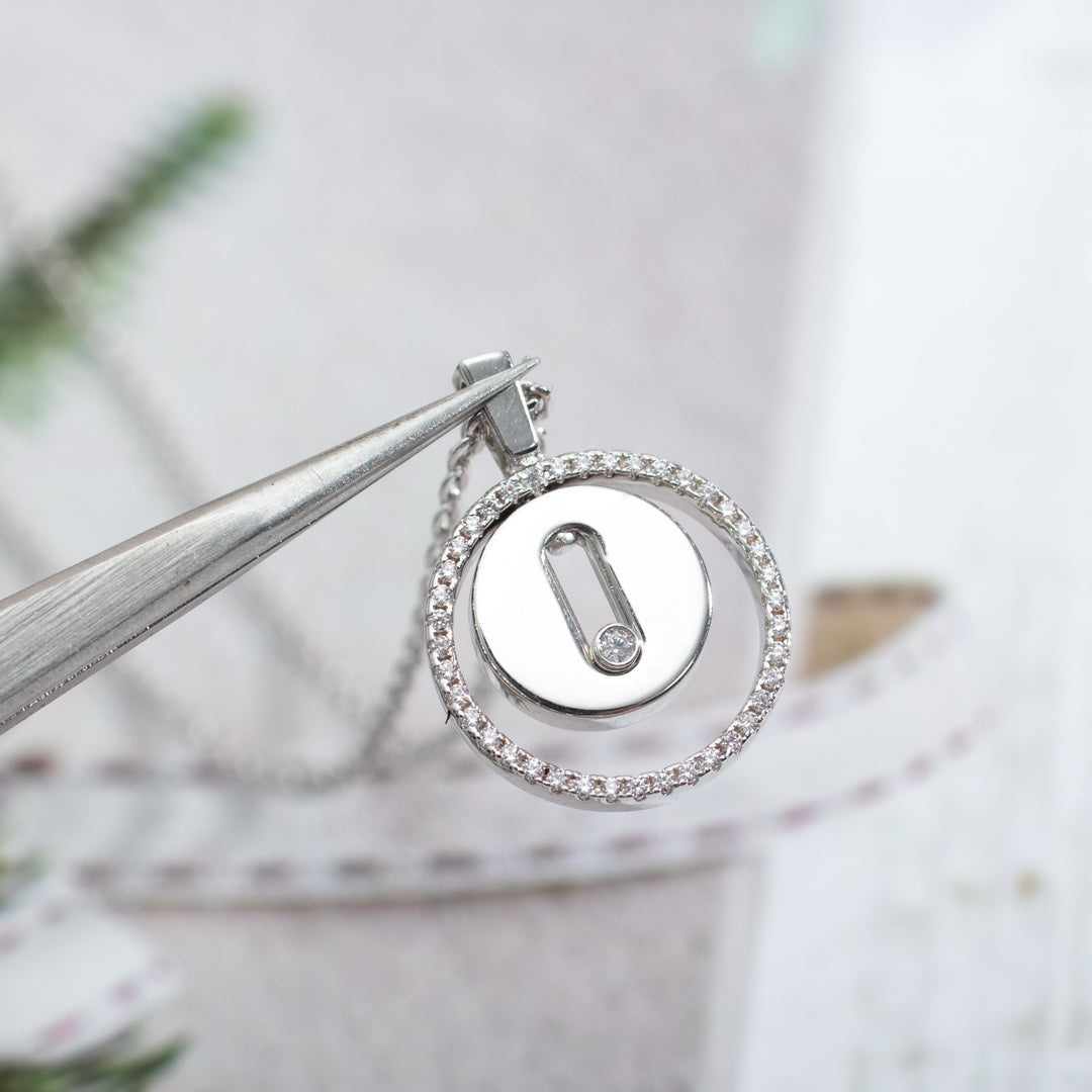 [Polaidi Jewelry]LUCKY MOVE PM HALSKETTE SILBER DIAMANT
