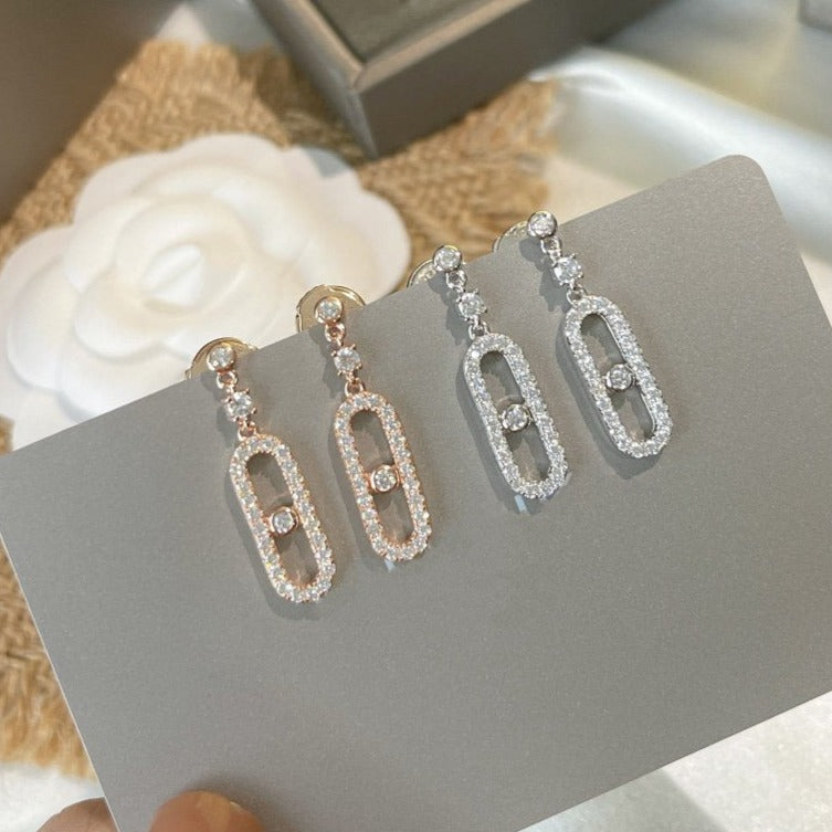 [Polaidi Jewelry]DORMEUSES MOVE UNO DIAMOND OHRRINGE