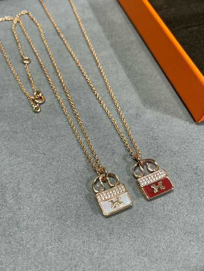 [Polaidi Jewelry]H CIRCE MOISSANITE PENDANT NECKLACE GOLD