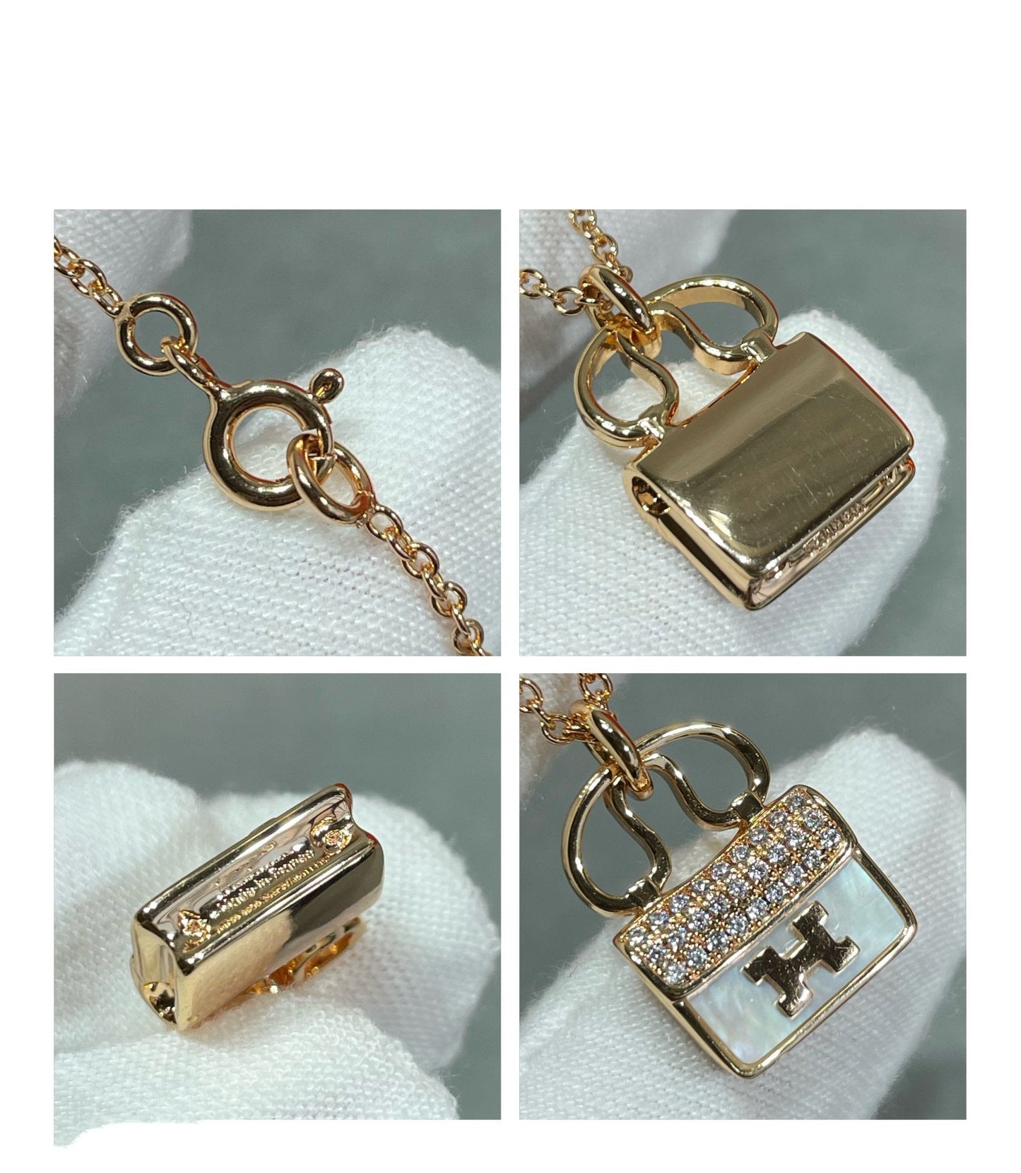 [：Polaidi Jewelry]H CIRCE MOISSANITE PENDANT NECKLACE GOLD