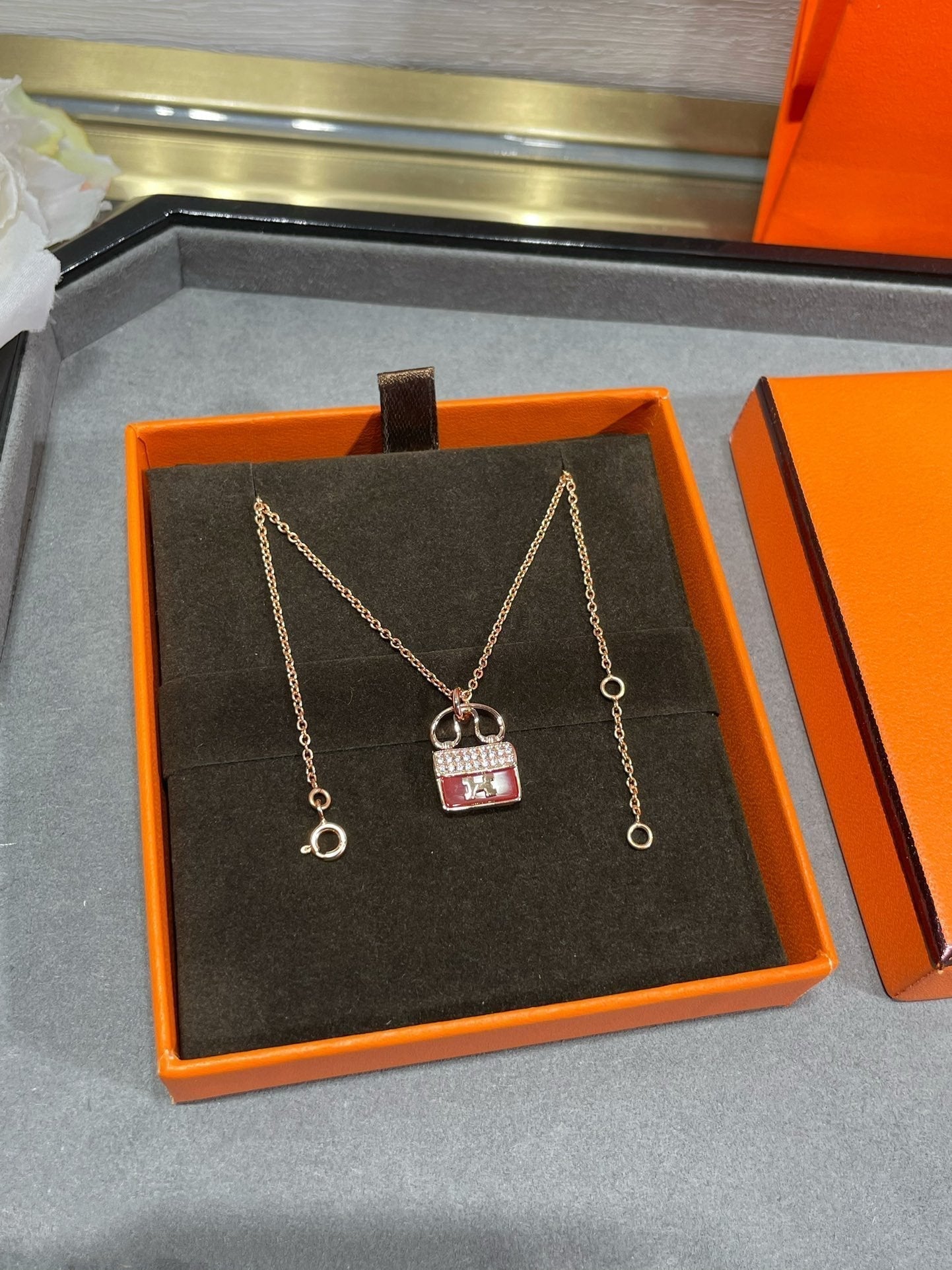 [Polaidi Jewelry]H CIRCE MOISSANITE PENDANT NECKLACE GOLD