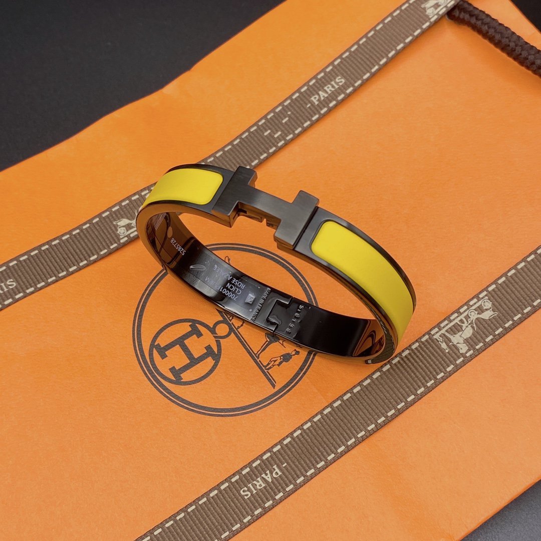 [：Polaidi Jewelry]CLIC HM SO BLACK YELLOW BRACELET
