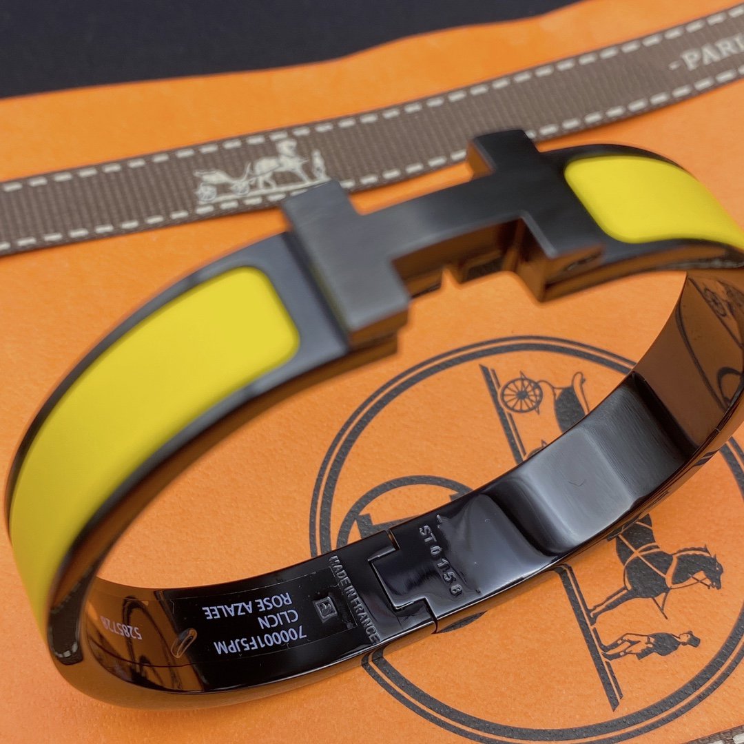 [：Polaidi Jewelry]CLIC HM SO BLACK YELLOW BRACELET