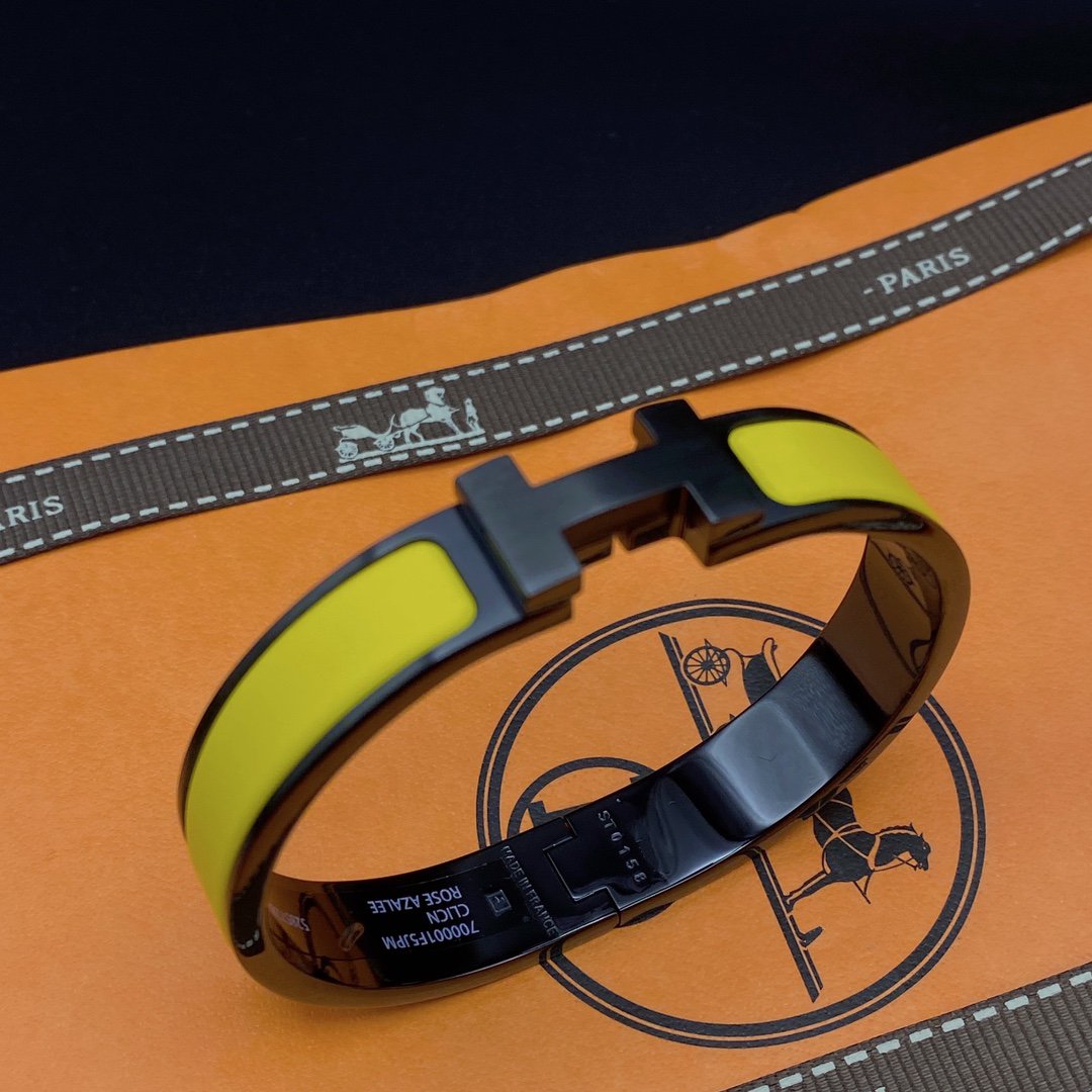 [Polaidi Jewelry]CLIC HM SO BLACK YELLOW BRACELET