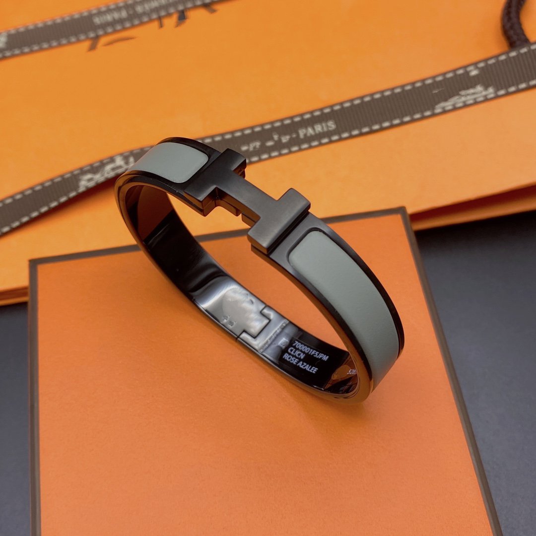 [：Polaidi Jewelry]CLIC HM SO BLACK GREY BRACELET