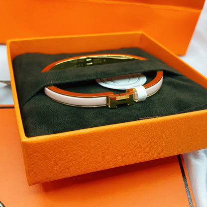 [Polaidi Jewelry]CLASSIC HM CLIC  PINK 8MM ENAMEL BRACELET