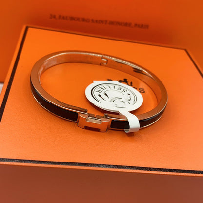 [Polaidi Jewelry]CLASSIC HM CLIC BLACK 8MM ENAMEL BRACELET