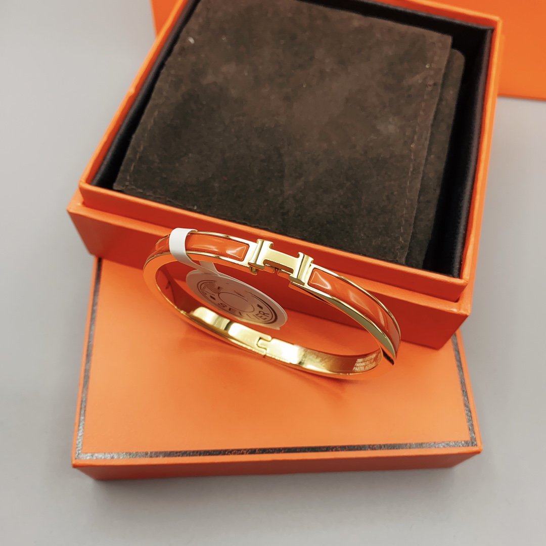 [Polaidi Jewelry]CLASSIC HM CLIC RED 8MM ENAMEL BRACELET