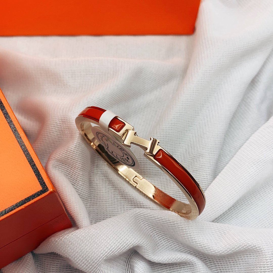 [：Polaidi Jewelry]CLASSIC HM CLIC RED 8MM ENAMEL BRACELET