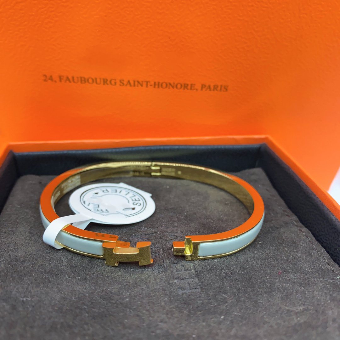 [：Polaidi Jewelry]CLASSIC HM CLIC GREEN 8MM ENAMEL BRACELET