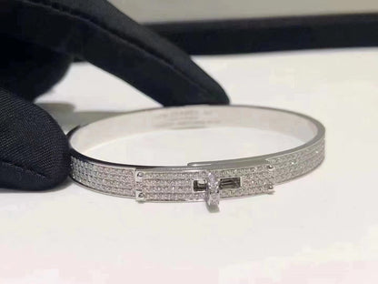 [Polaidi Jewelry]HM KELLY BRACELET IN SILVER AND FULL PAVE DIAMOND