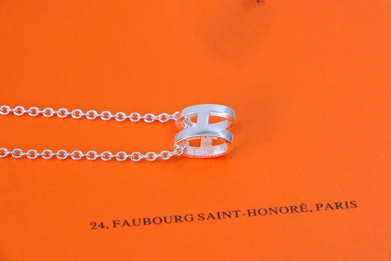 [：Polaidi Jewelry]HM NECKLACE H LETTER OVAL SERIES