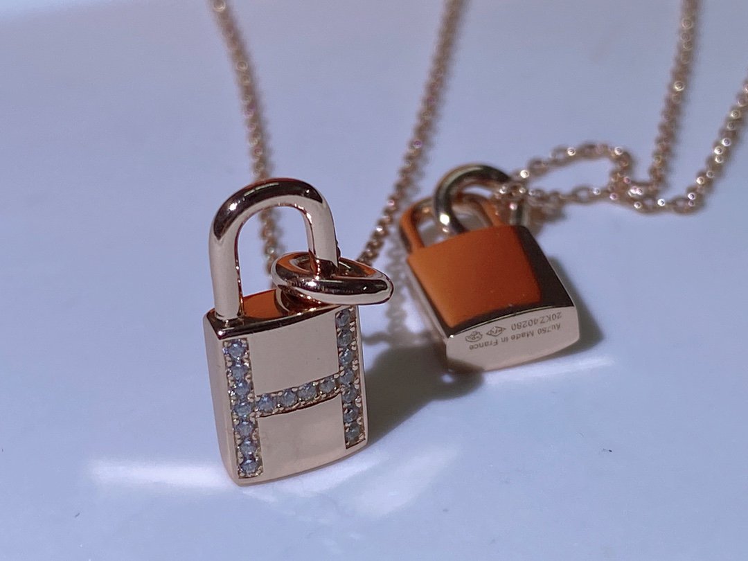 [：Polaidi Jewelry]HM ADVANCED NICHE LOCK HEAD NECKLACE DIAMONDS