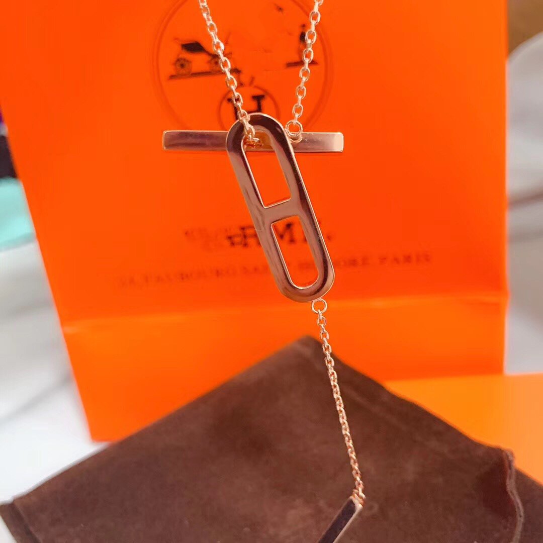 [：Polaidi Jewelry]HMネックレス プラチナ ローズゴールド ダイヤモンド