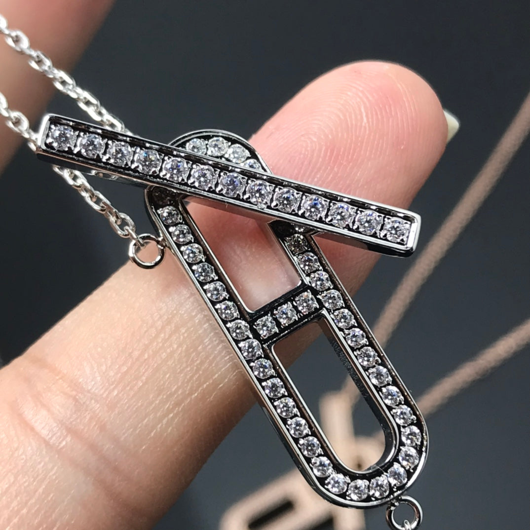 [Polaidi Jewelry]HM NECKLACE PLATINUM ROSE GOLD DIAMOND
