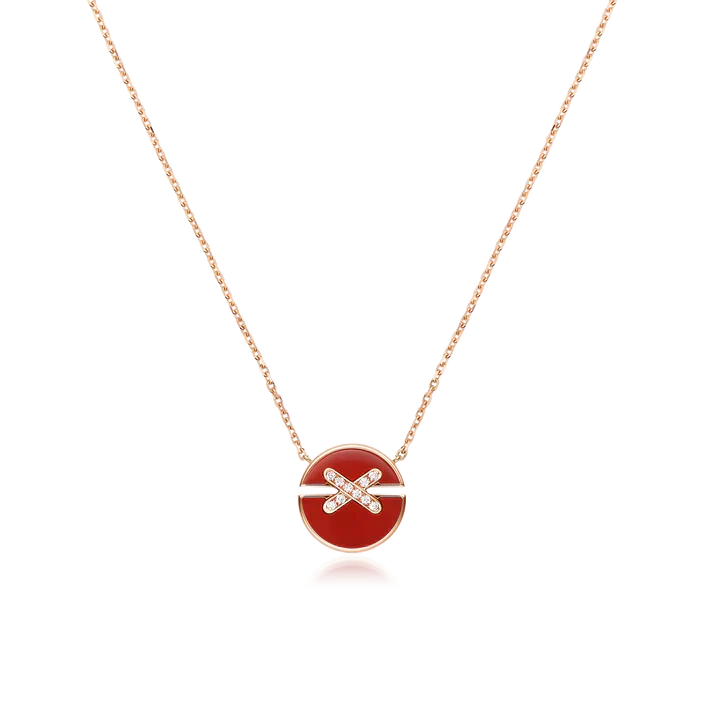 [Polaidi Jewelry]JEUX DE ROSE GOLD DIAMOND NECKLACE