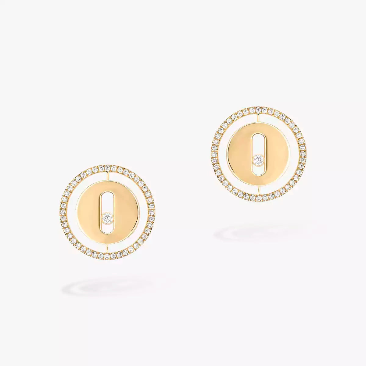 [Polaidi Jewelry]Lucky Move Diamond Earrings