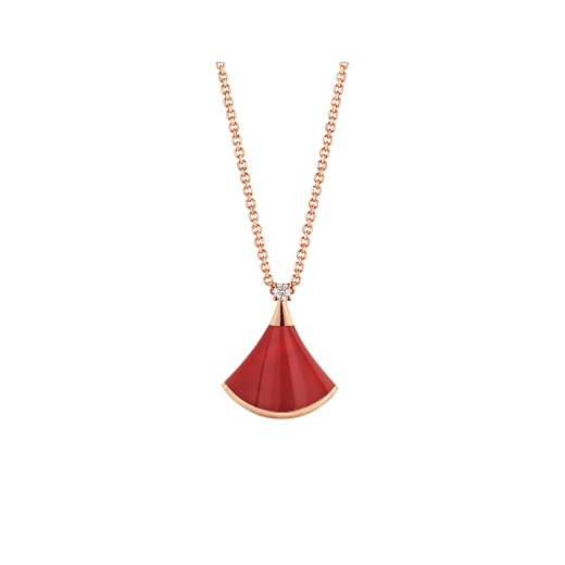 [Polaidi Jewelry]DREAM NECKLACE CARNELIAN 1 DIAMOND