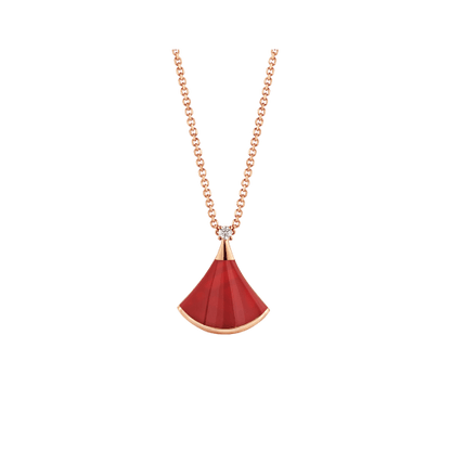 [Polaidi Jewelry]DREAM NECKLACE CARNELIAN 1 DIAMOND