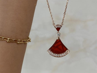 [Polaidi Jewelry]DREAM NECKLACE CARNELIAN DIAMOND
