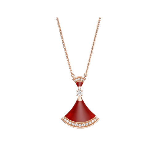[Polaidi Jewelry]DREAM NECKLACE CARNELIAN DIAMOND