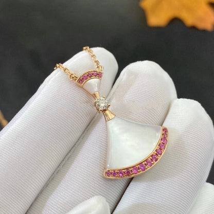 [Polaidi Jewelry]DREAM NECKLACE MOP PINK DIAMOND